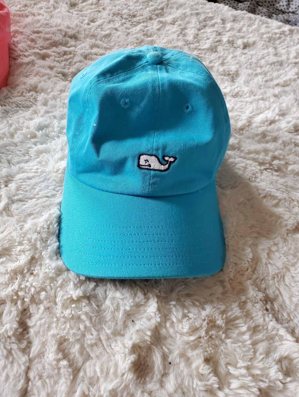 Vineyard Vines Whale Logo Baseball Cap - Bright Turquoise